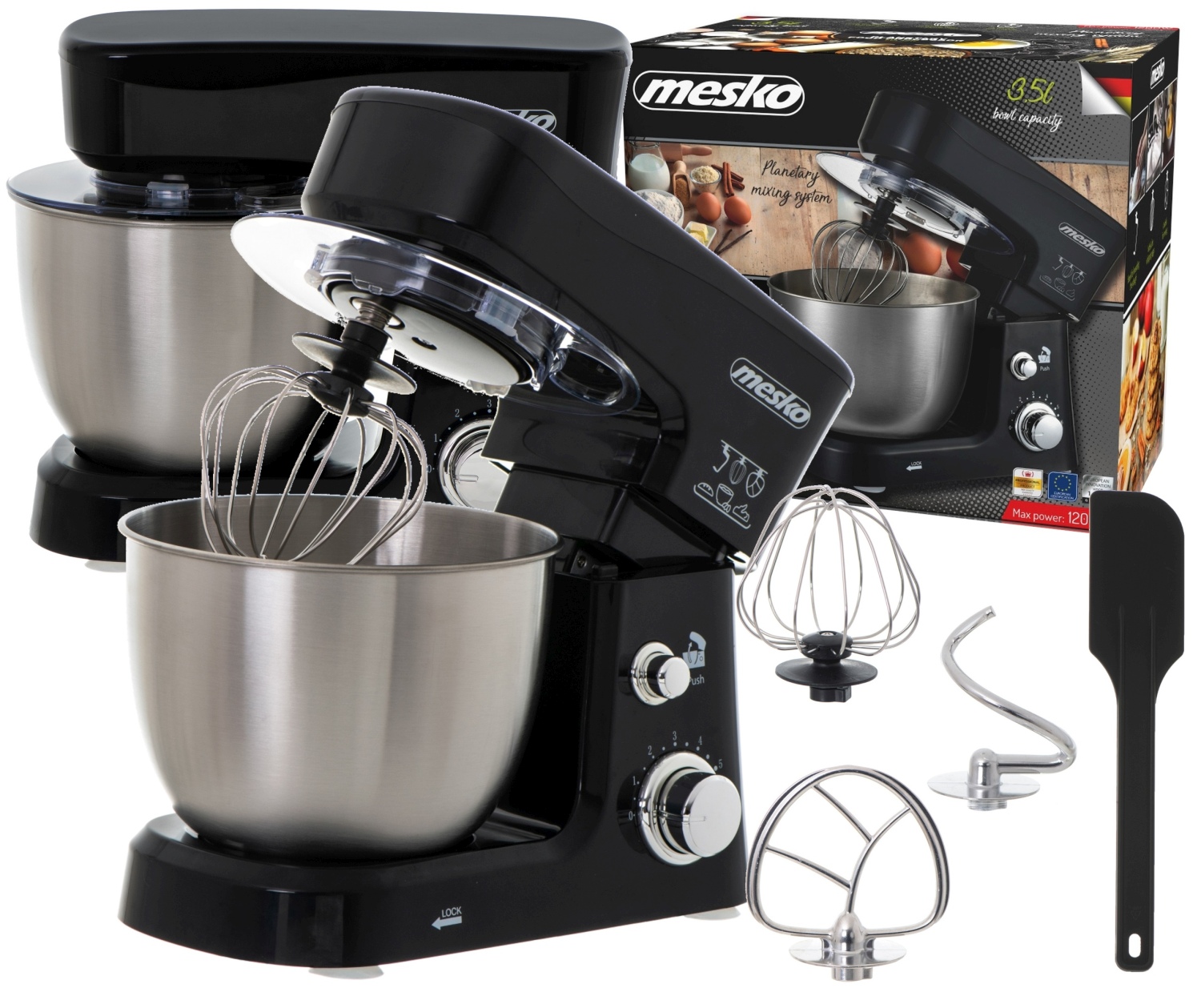 Joom Marketlink Europe Schwarz Mesko Ms4217 Standmixer 1200W 3,5L - Bild 4