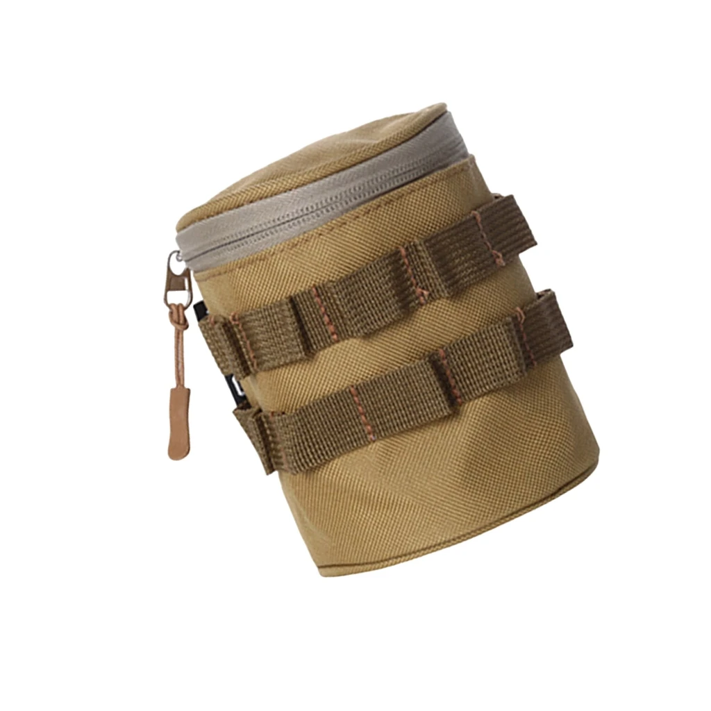 Sac isotherme de camping AQUAFORGE en tissu Oxford 600D, noir, avec poches de rangement et sangles extérieures