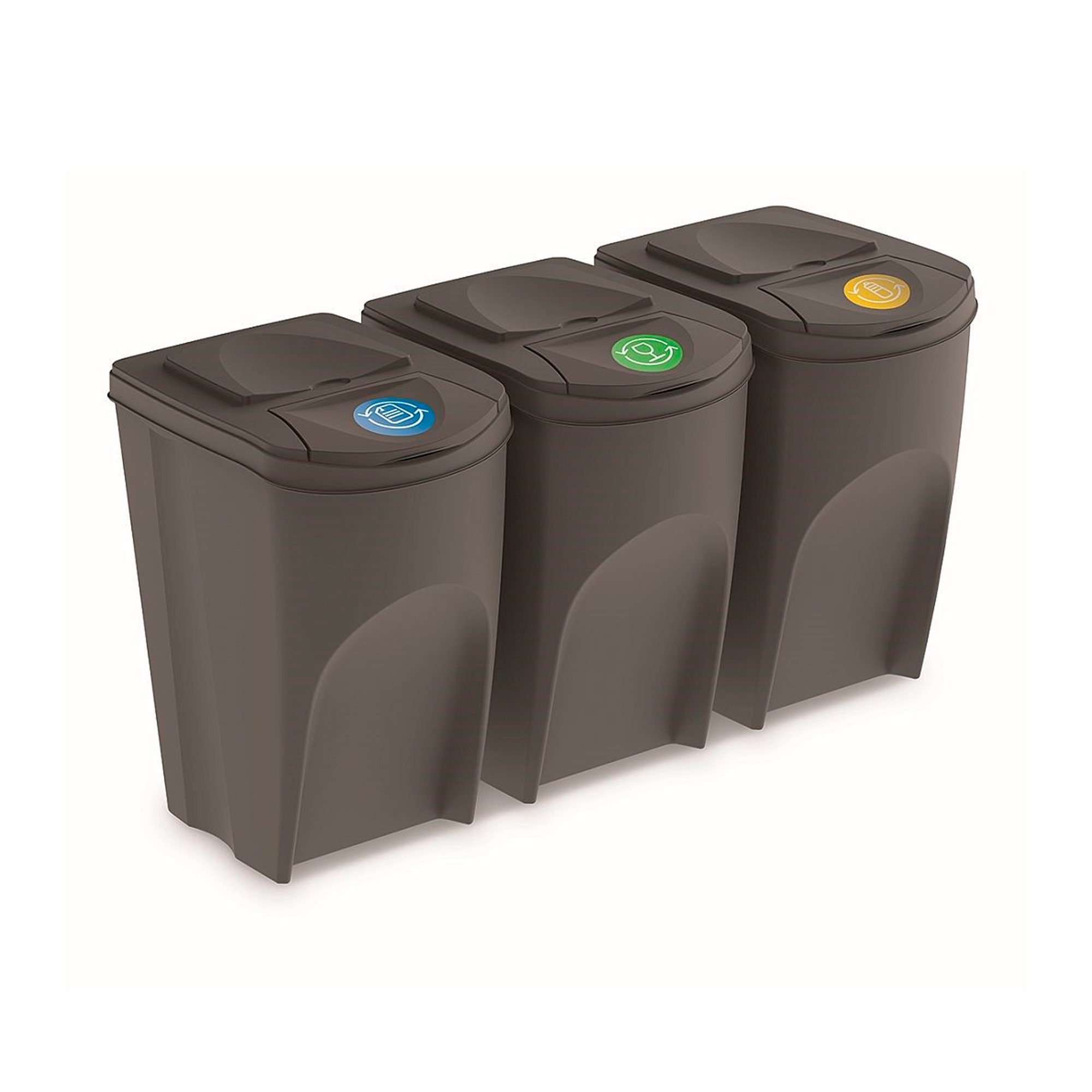 Prosperplast Grau Odpadkový Koš Sortibox 3 X 35 L Šedý