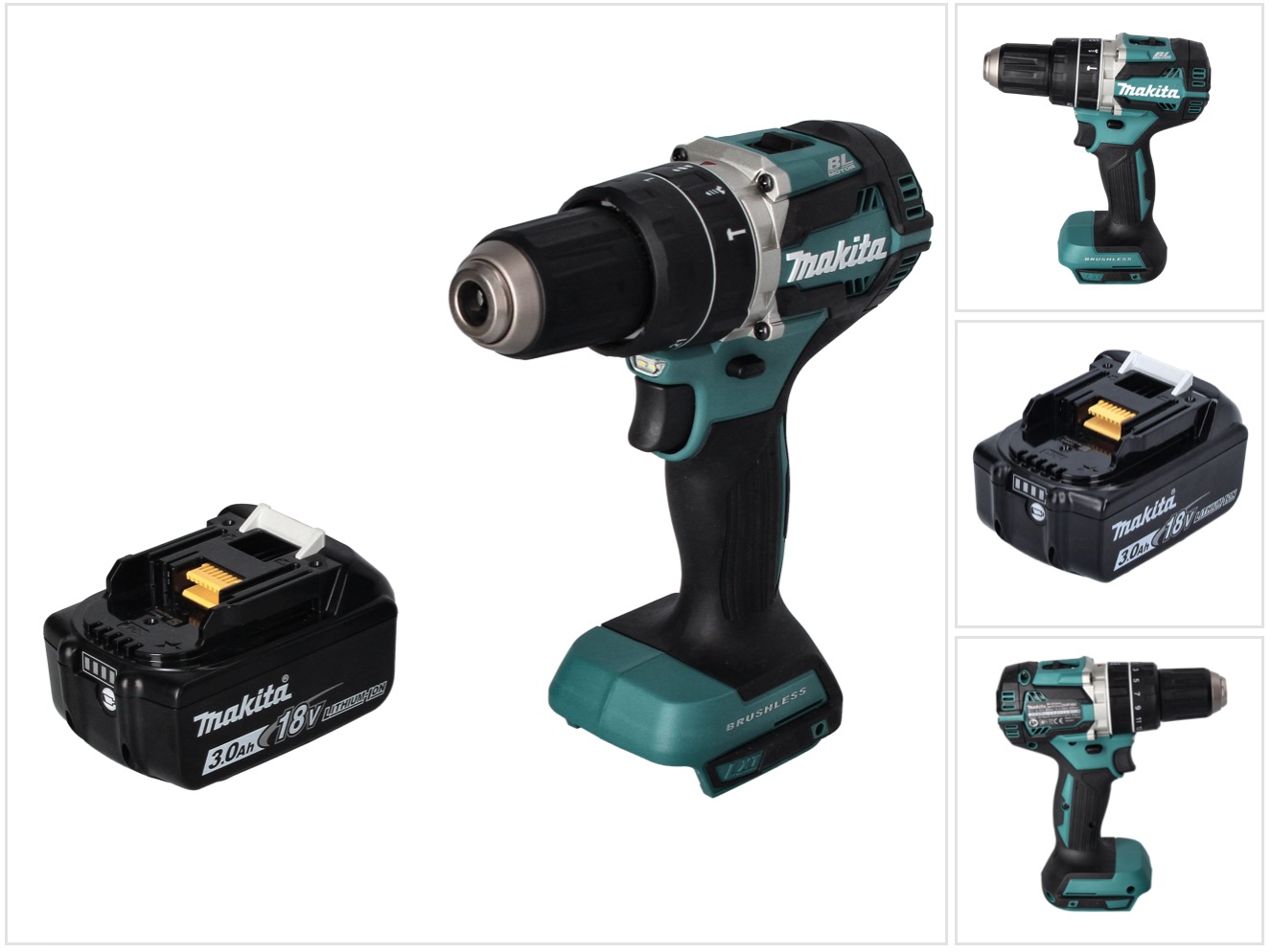 Makita Dhp 484 F1 Akku Schlagbohrschrauber 18 V 54 Nm Brushless + 1x Akku 3, 0 Ah - Ohne Ladegerät