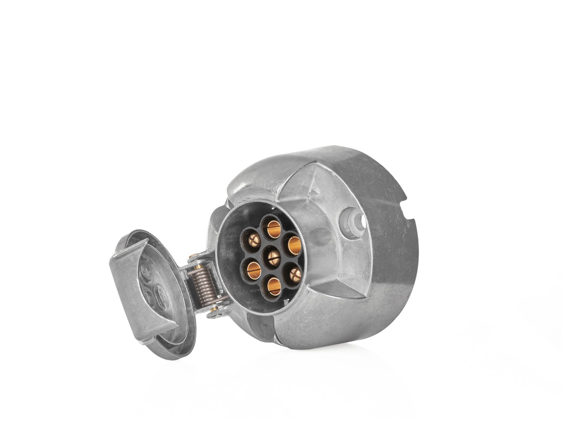 Import 7-polige 12-v-anhängersteckdose (aluminium)