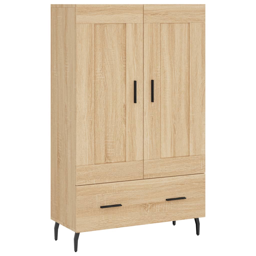 Buffet，bahut，meuble De Rangement Haut Chêne Sonoma 69,5x31x115 Cm Bois