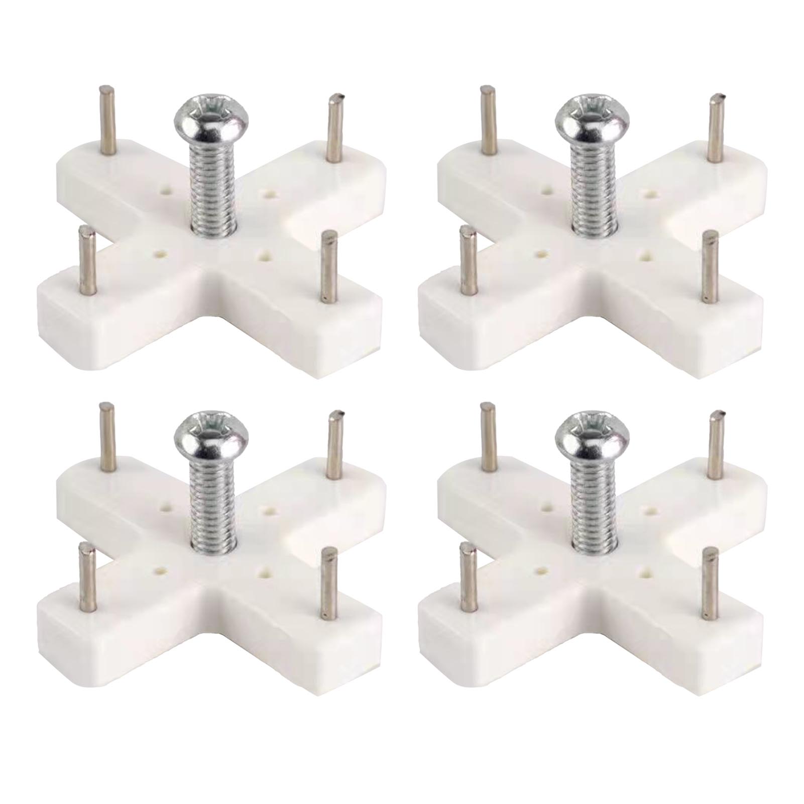Crochets de suspension sans trace pour cloison sèche et mur en ciment, plastique et métal, lot de 4