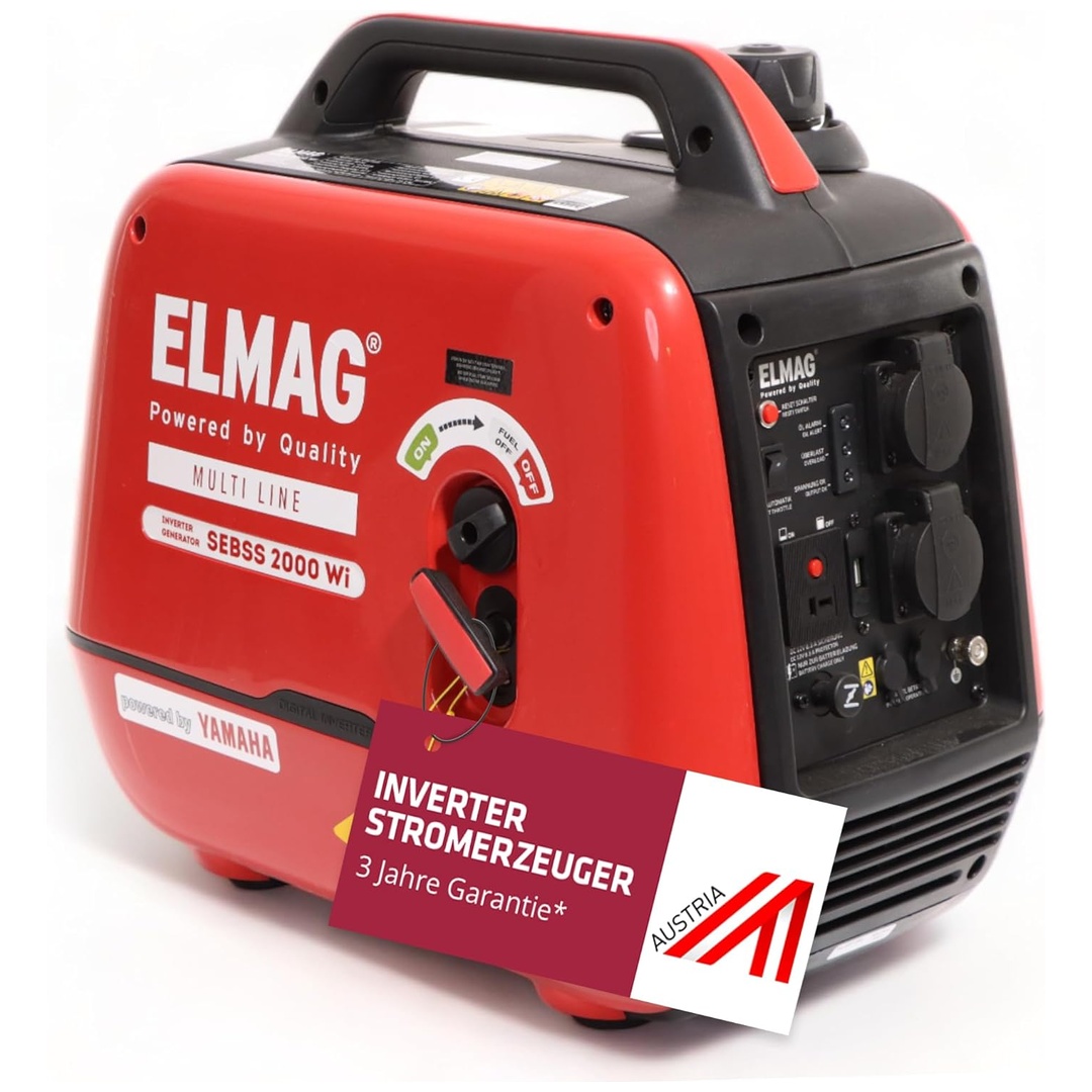 Elmag Inverter Stromerzeuger Sebss 2000Wi Mit Yamaha-Motor Mz80 (Super-Schallgedämmt)