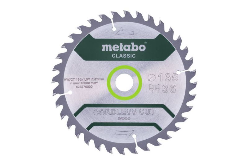 Cordless cut wood classic lame de scie circulaire 165 x 20 x 1 mm nombre de dents: 36 1 pièce — photo de l’offre ManoMano