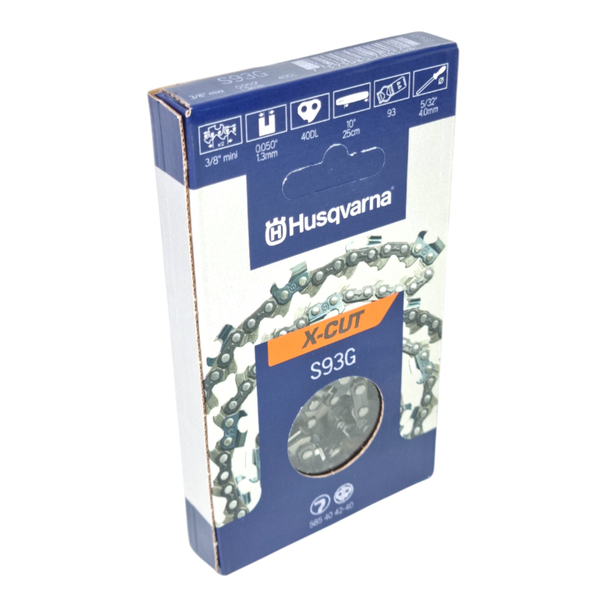 Husqvarna , Zubehör Gartenmaschinen, 585404240 Sägekette X-Cut S93 3/8, 1,3 Mm Mini, 40 Guides (Kettensäge) - Image 6