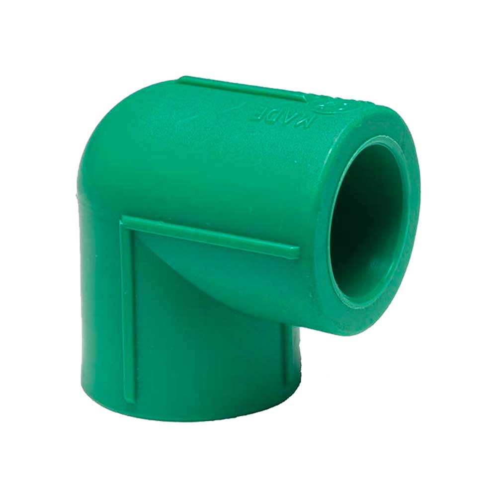 Gomito A 90° Femmina/femmina In Ppr Verde Pn25 Ø20x20 Mm