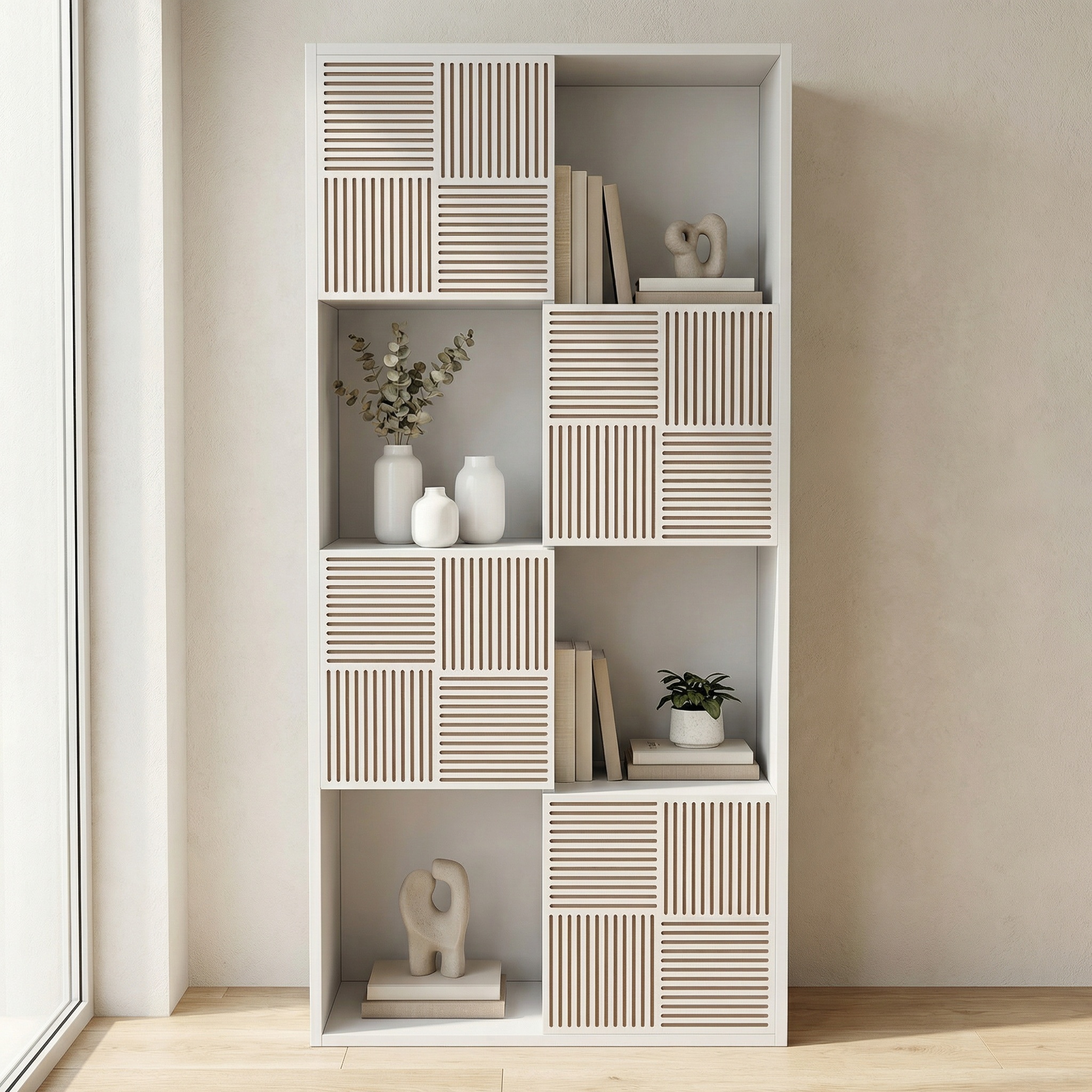 Bibliothèque, Vitrine Bois