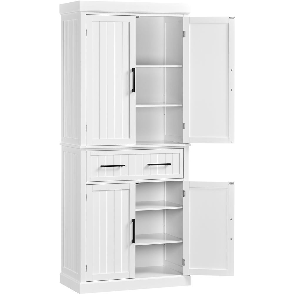 Yaheetech - Armoire De Rangement Avec Étagères Et Tiroir Réglables En