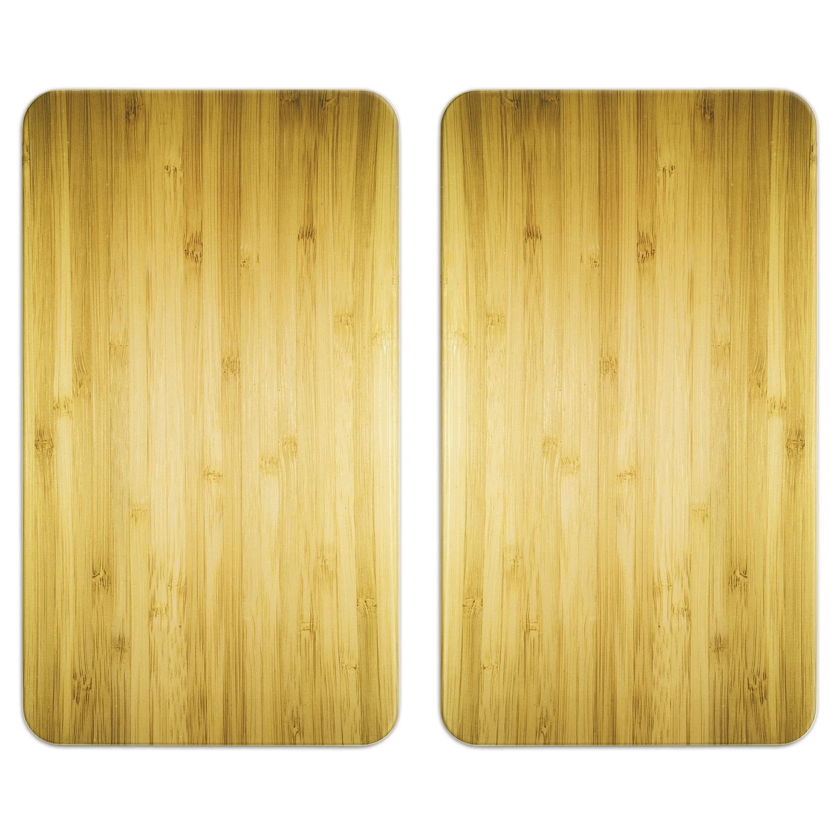 Glasabdeckplatte Universal Holz optik, 2er Set Wenko