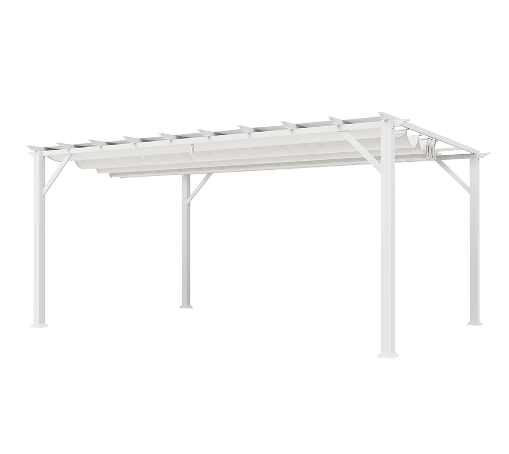 Paragon Weiß Pergola "Florenz", B:505cm H:236cm T:350cm, Pergolen - Image 4