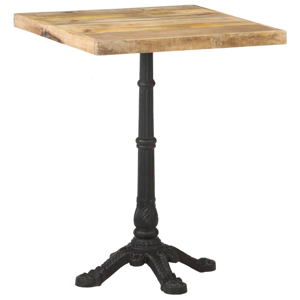 Vidaxl - Table De Bistro 60x60x77 Cm Bois De Manguier Brut