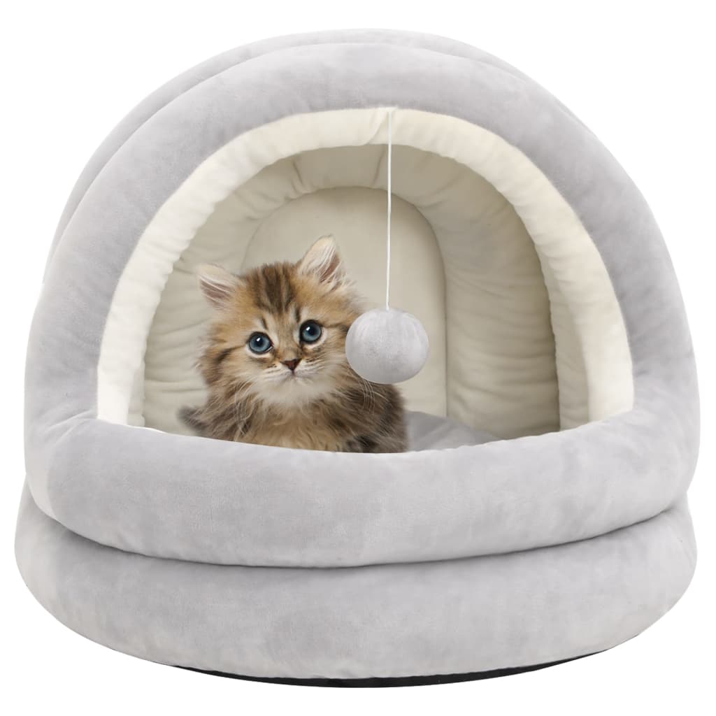 Vidaxl Grau Katzenbett 50X50x45 Cm Und Creme