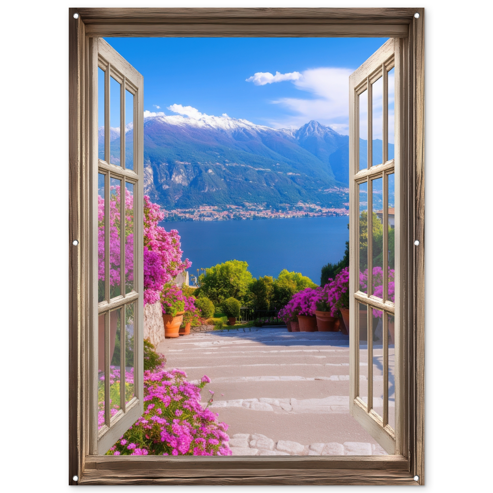 Poster De Jardin Vue D'Ensemble - Montagne - Paysage - Vues - Lac