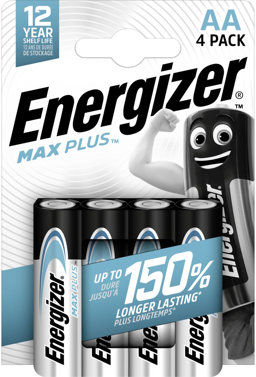 Energizer - Max Plus Mignon (Aa)-Batterie Alkali-Mangan 1.5 V 4 St.