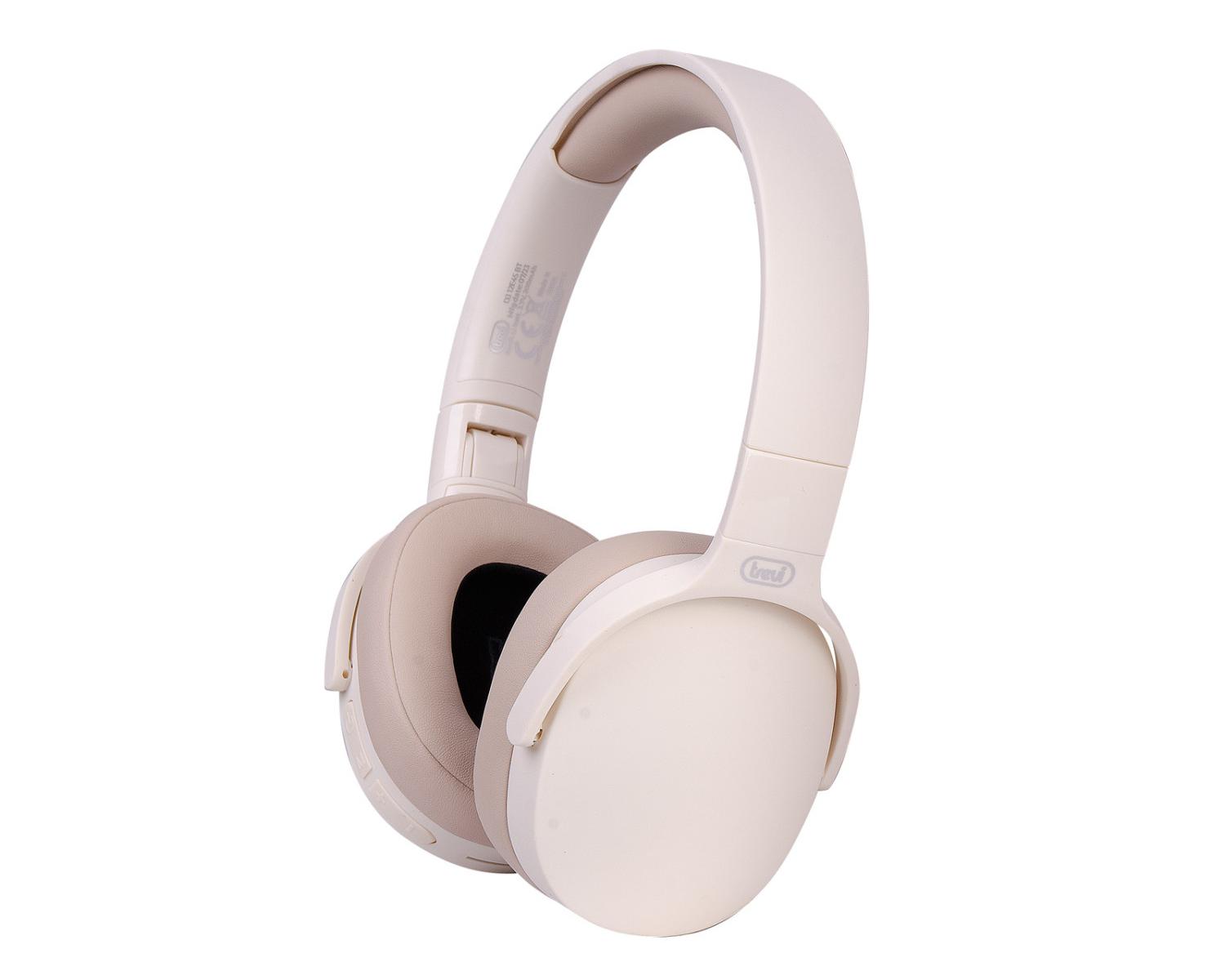 Trevi Dj 12e45 Bt Cuffie A Padiglione Musica E Chiamate Bluetooth Crema