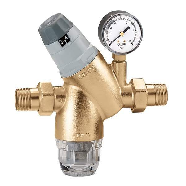 Caleffi Transparent Zubehör Sanitärinstallation, Druckminderer Mit Wechselkartusche Mit 3/4 Manometer (535151) - Bild 3