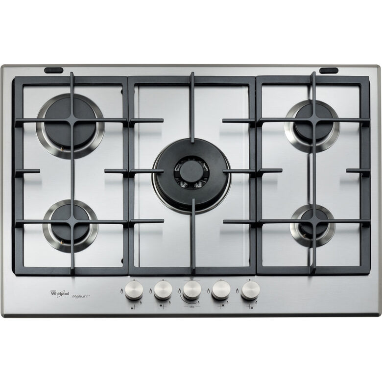 Whirlpool - Gmr 7522/ixl Piano Cottura Acciaio Inossidabile Da Incasso Gas 5 Fornello(i)