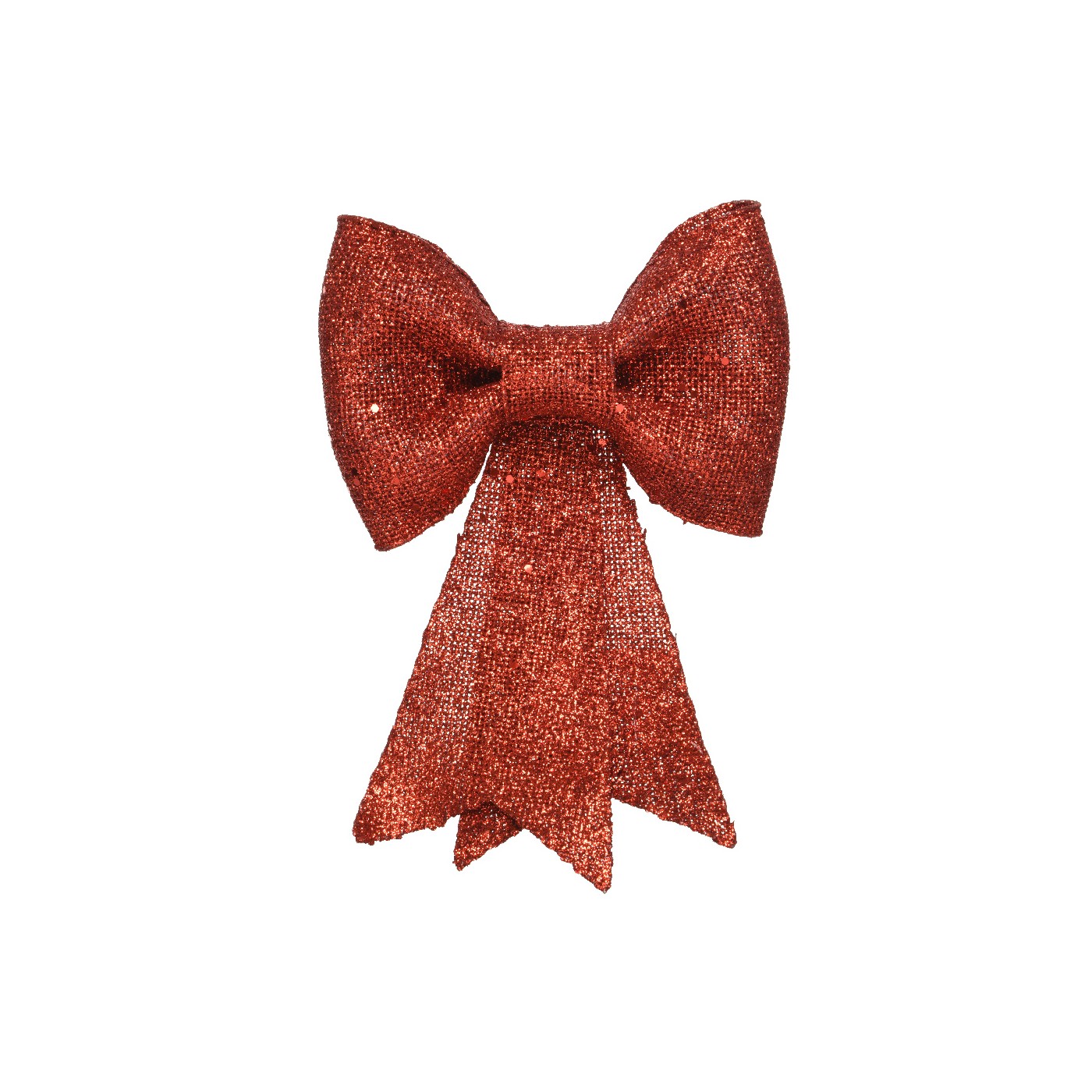 Kaemingk Kunst-Schleife Glitterhänger 1,7 x 31 x 40 cm rot - Image 2