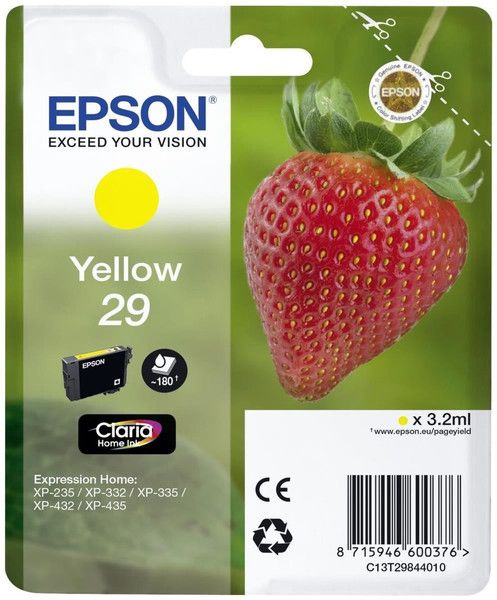 Epson 29 Tintenpatrone C13T29844022 Gelb für Epson Expression Home XP-255 - Bild 4