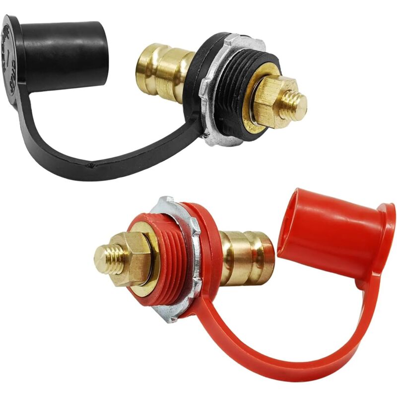 Terminale Per Caricabatterie In Due Pezzi, Terminali Batteria Remoti, Perno Da 3/8", Terminali Batteria Remoti Da 250 A, Compatibile Con Utv, Atv, Auto, Camper, Barche E Camion.