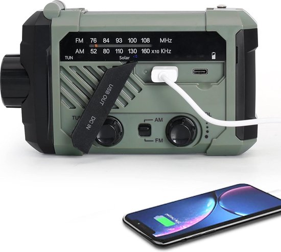Radio Di Emergenza Solare A Carica Manuale - Radio Di Emergenza A Carica Manuale - Radio A Carica Manuale - Power Bank Solare