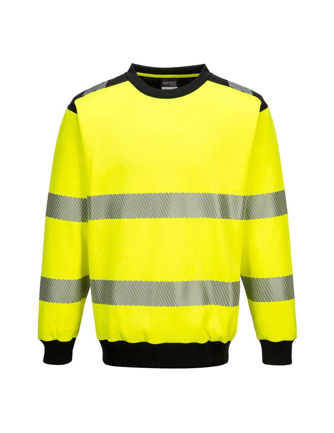 Gelb Sweat À Col Rond Pw3 Haute-Visibilité Couleur : Jaune/Noir Taille Xl - Portwest - Bild 3