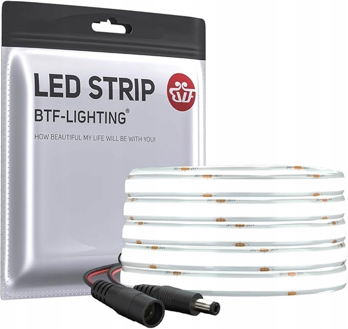 Oem Cob-Led-Streifen 5 M 6000 K Dc 24 V 10 W/M Kaltweiß Ra 90