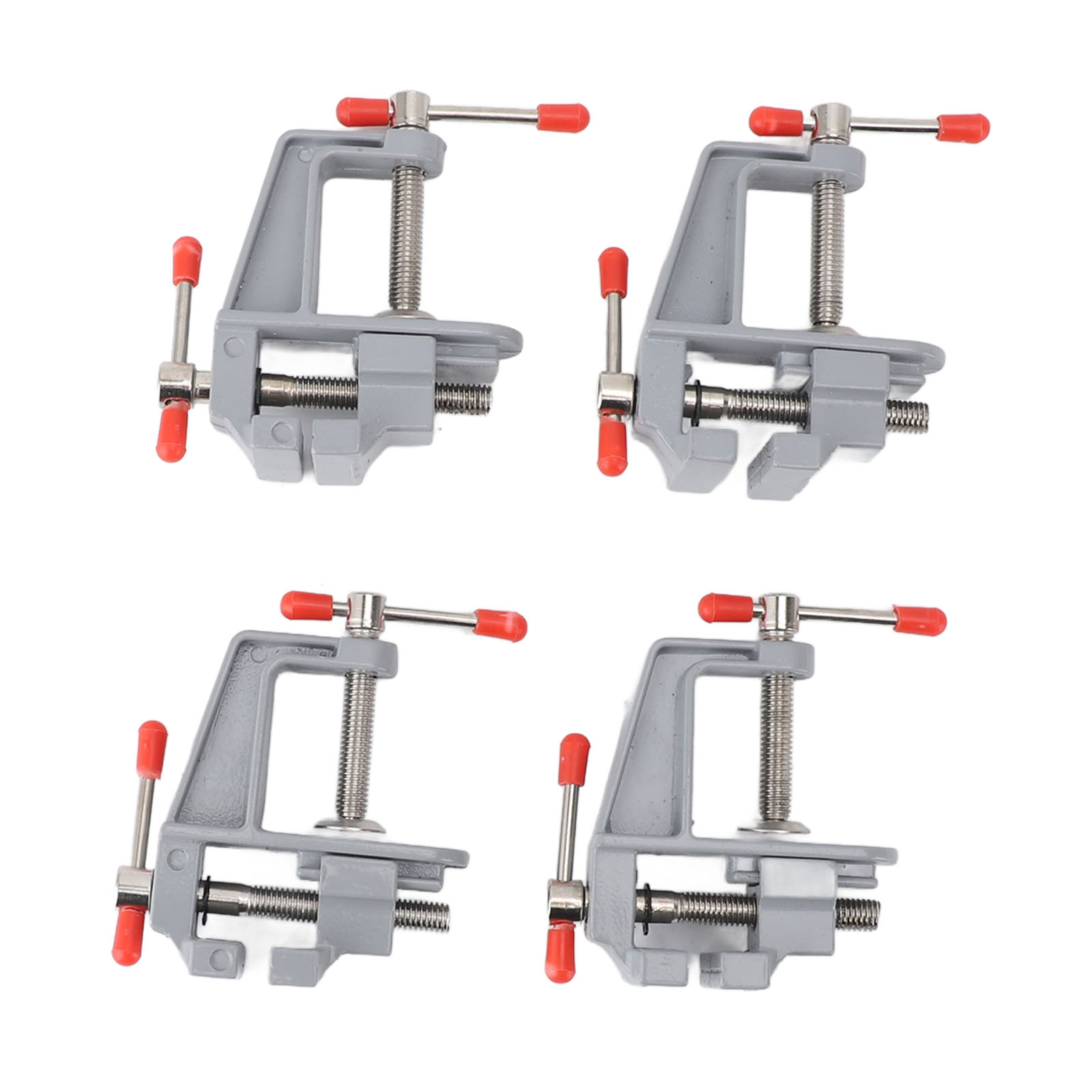 Mini étau de table en alliage d'aluminium, ouverture 30 mm, mâchoires antidérapantes, lot de 4