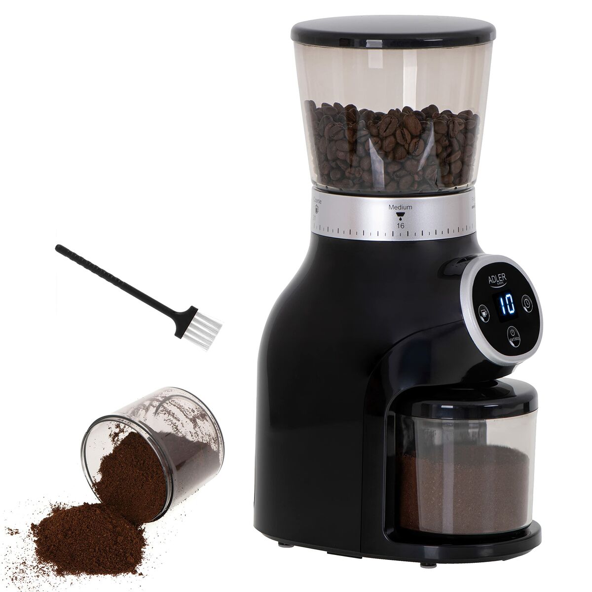 Adler Ad 4450 Macinacaffè Nero 300w 31 Impostazioni