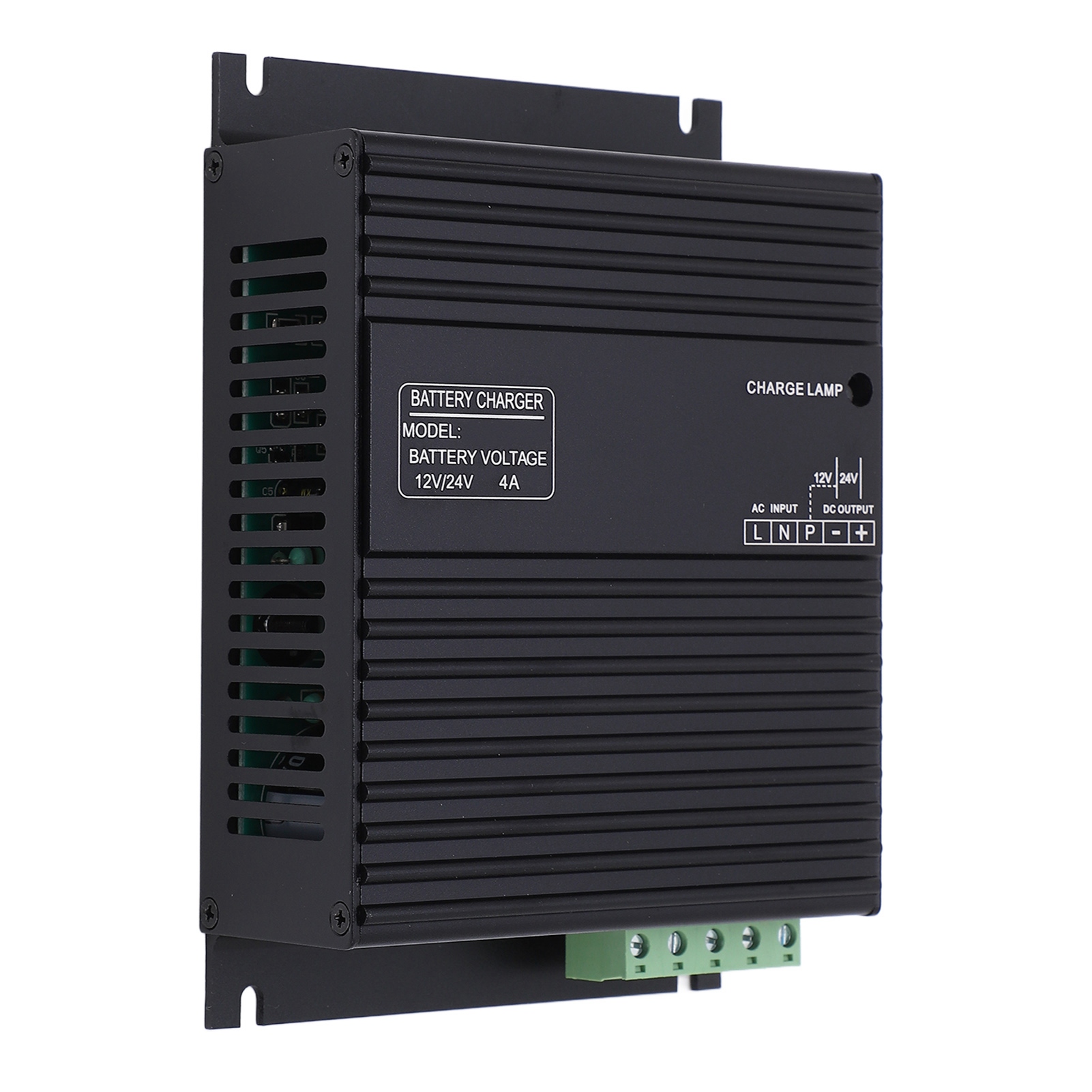 Chargeur de batterie de générateur 12 V/24 V automatique en alliage d'aluminium, protection contre les surcharges et courts-circuits