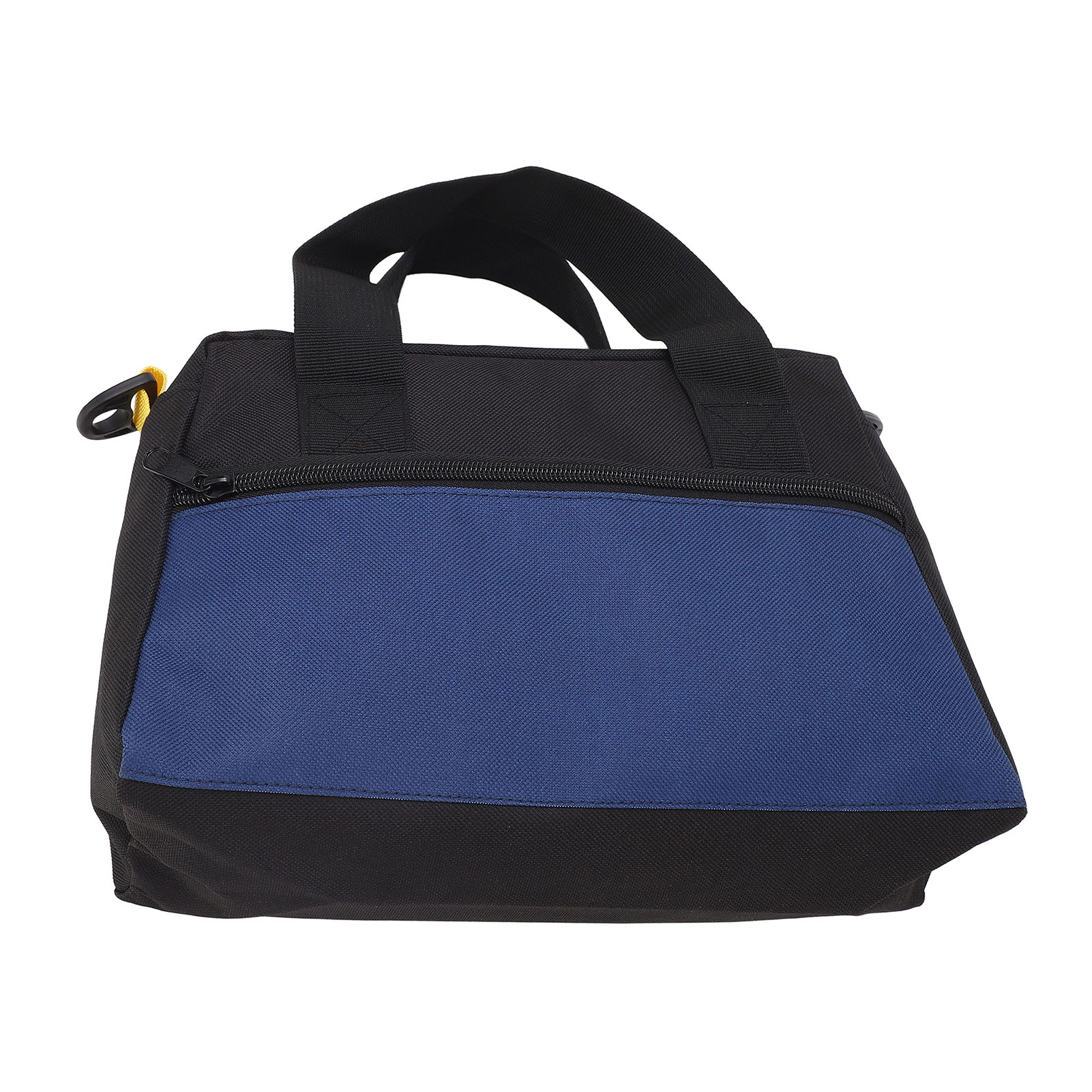 Sac à outils en toile 12 pouces, grande capacité, fermeture à glissière, bleu