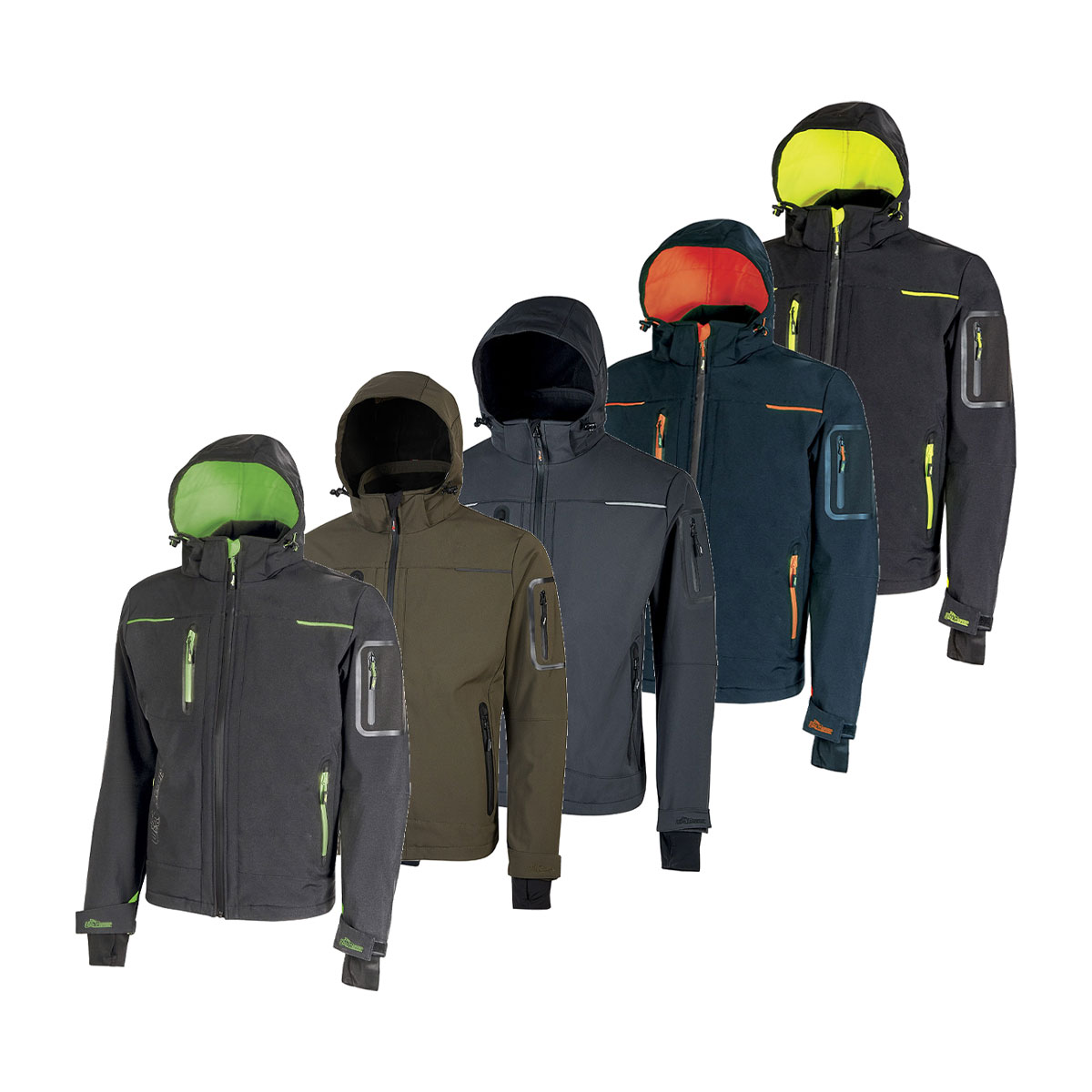U-Power Herren Blau Jacke Softshell Space - Bild 4