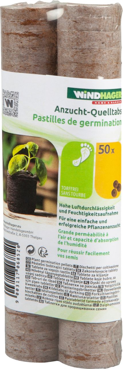 Windhager Braun Anzucht- Und Kräutererde "Quelltabs 50 Stk. Aus Natürlichem Kokos" Anzucht Quelltabs Torffrei Mit Feinmaschigem Netz 35 Cm von Baur - Image 4