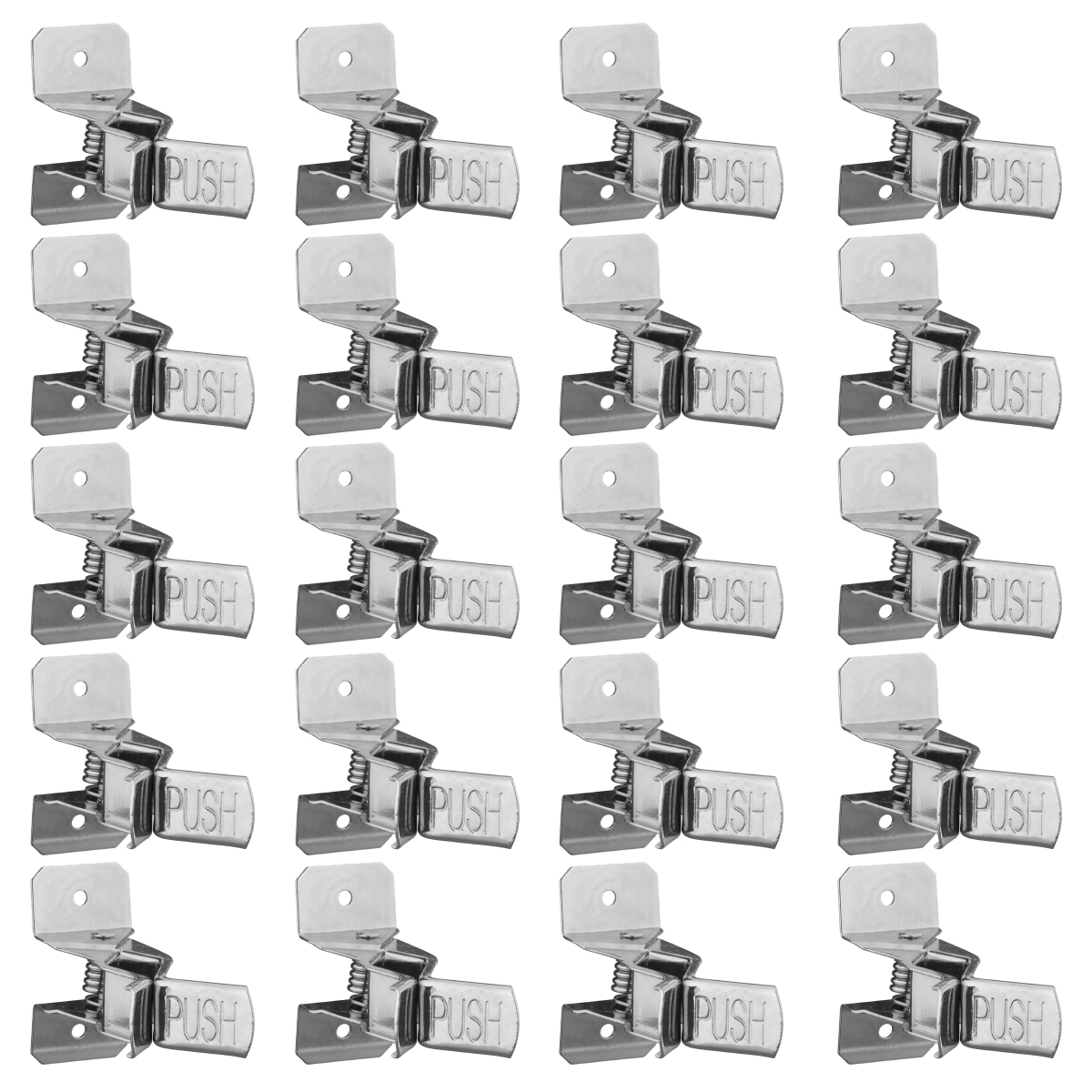 Crochet de rangement en acier zingué, ouverture 2,5 cm, support 2,3 kg, lot de 20