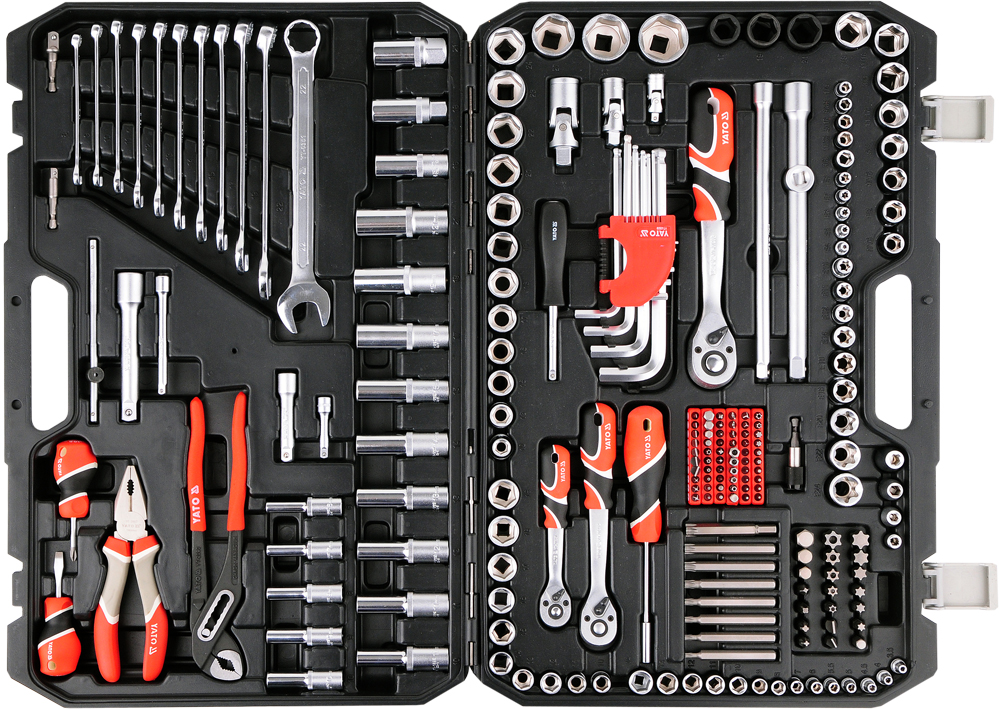 Yato Schwarz Werkzeugkoffer, Yt-38941 Mechanik-Werkzeugsätze (225 Teile) - Bild 4