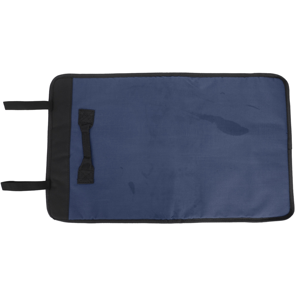 Sac à outils à enrouleur en polyester, 36 x 57,5 cm, bleu, avec poignée