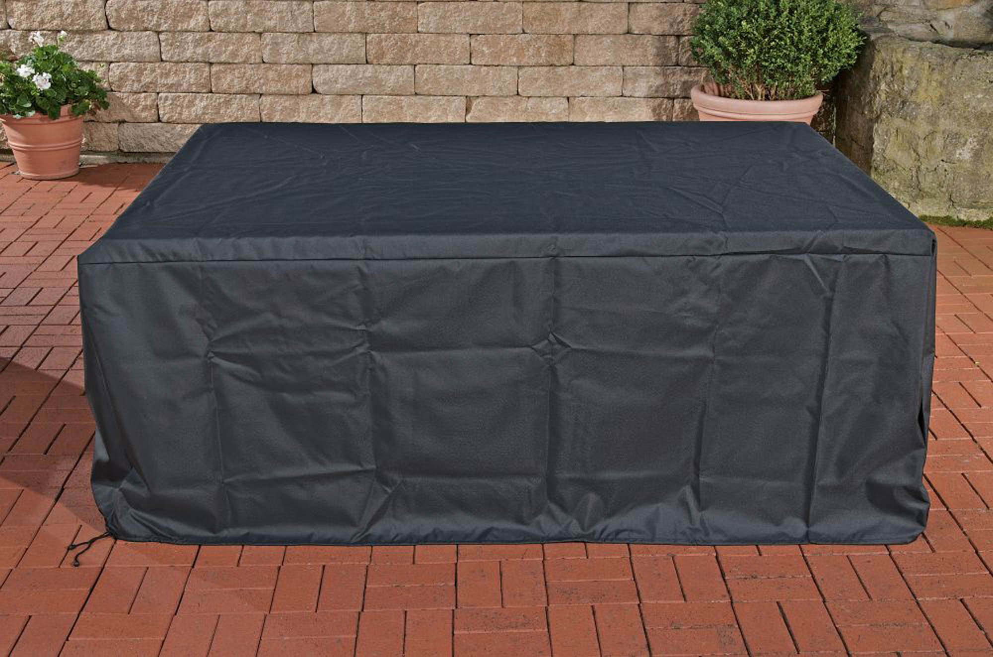 Clp Funda 222x165x65 cm Juego de Salón Esquinero Molde Negro