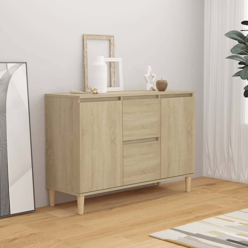Vidaxl Braun Sideboard Sonoma-Eiche 103,5X35x70 Cm Holzwerkstoff