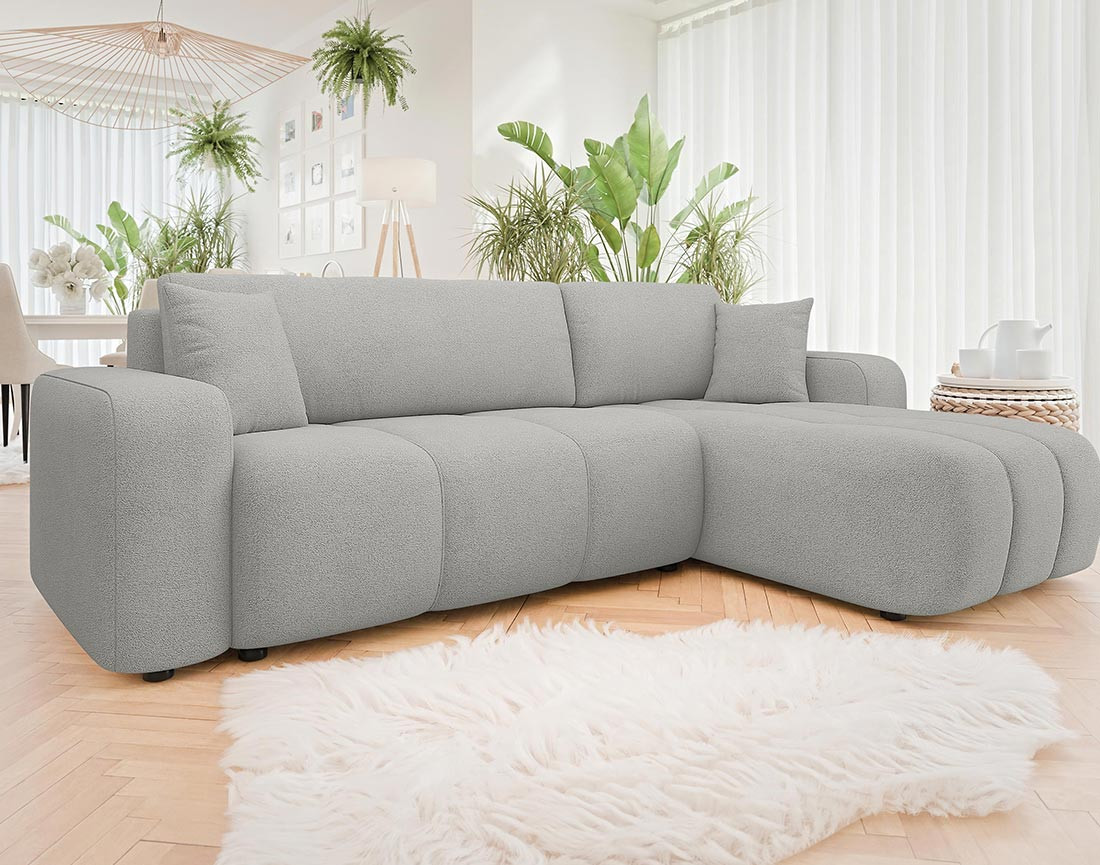 Bestmobilier - Nicole - Canapé D'Angle Réversible 4 Places Convertible