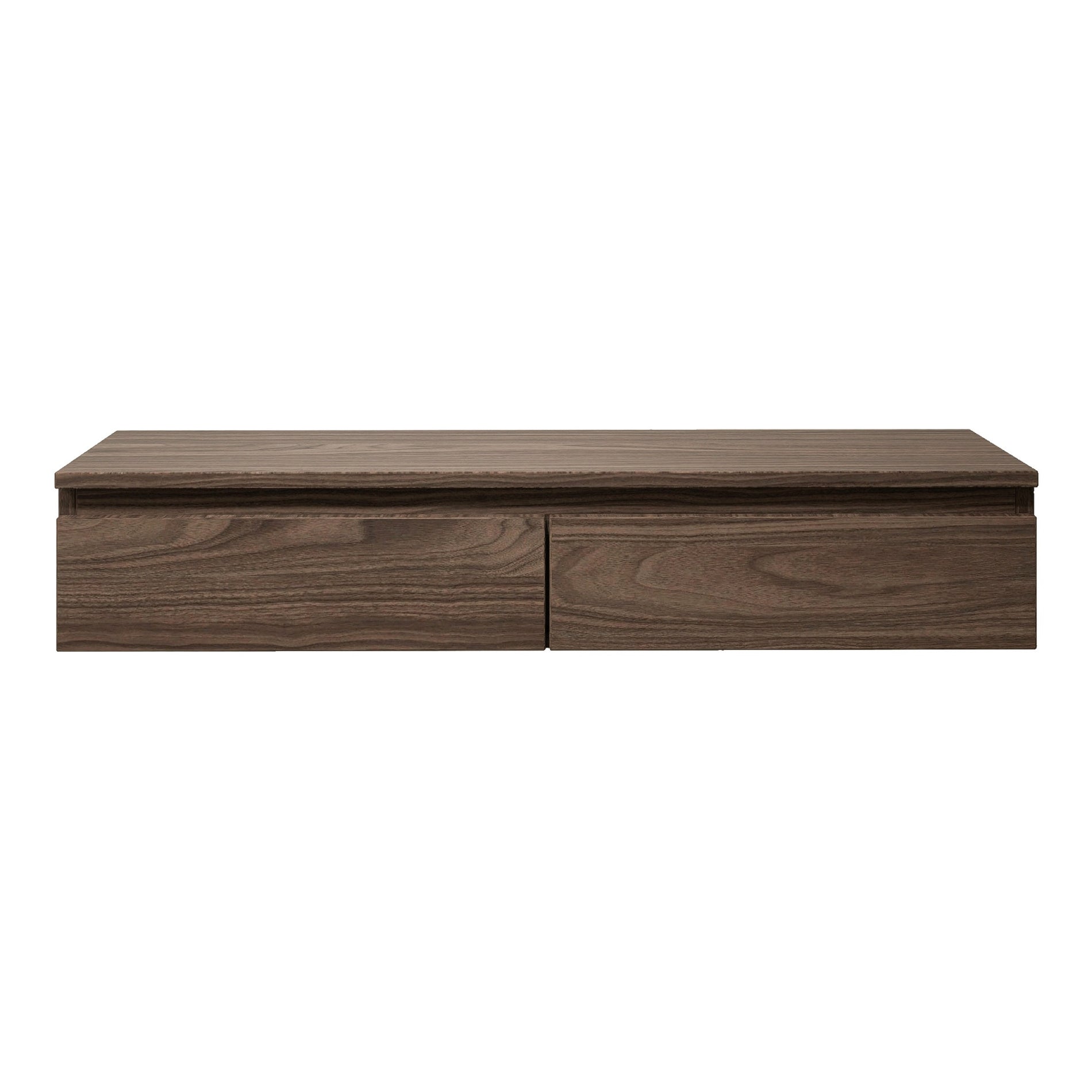 Selsey Bemmi Slim - Tv-hängeboard 2-türig, Holzoptik Walnuss Wisconsin, 100 Cm