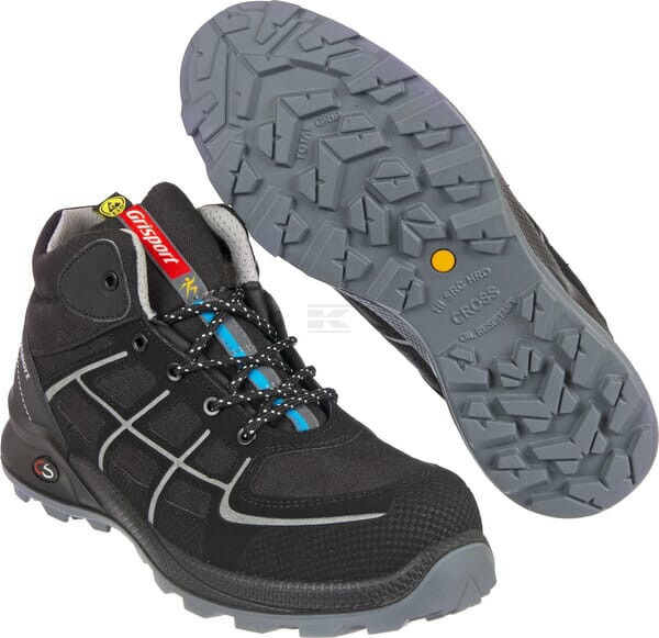 Safety Shoe Cross Safety Firm S3 Black Grey - 44 Grisport 33633044