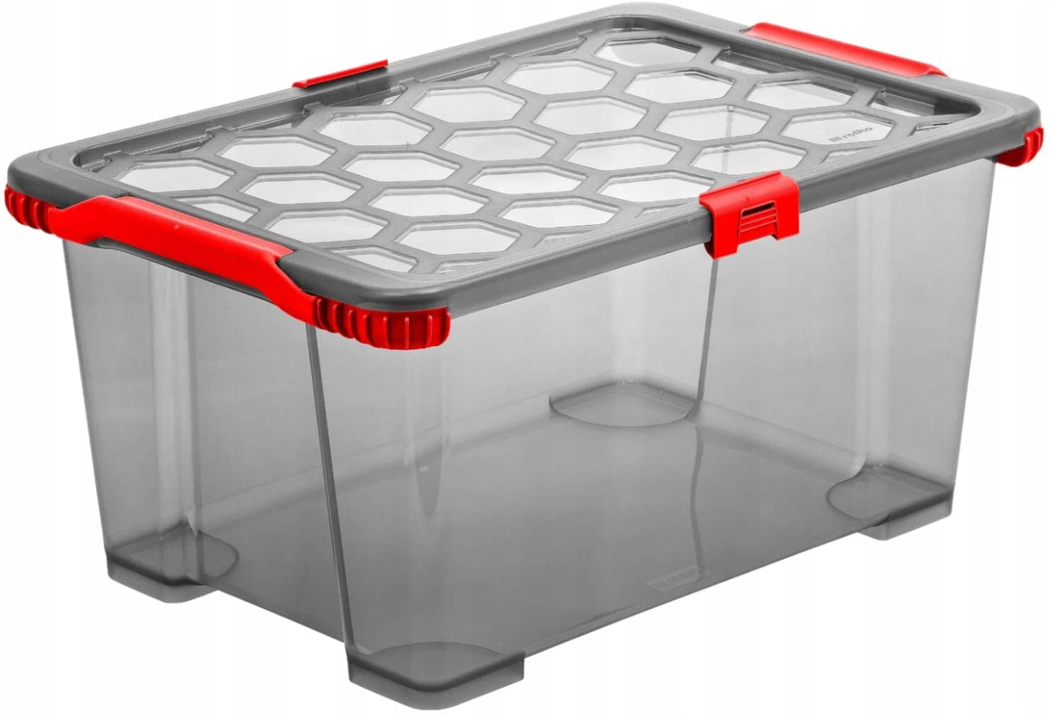 Rotho Grau/Rot Aufbewahrungsbox, Evo Total (44 L, 1X, 59 X 39.50 X 28 Cm) - Bild 3