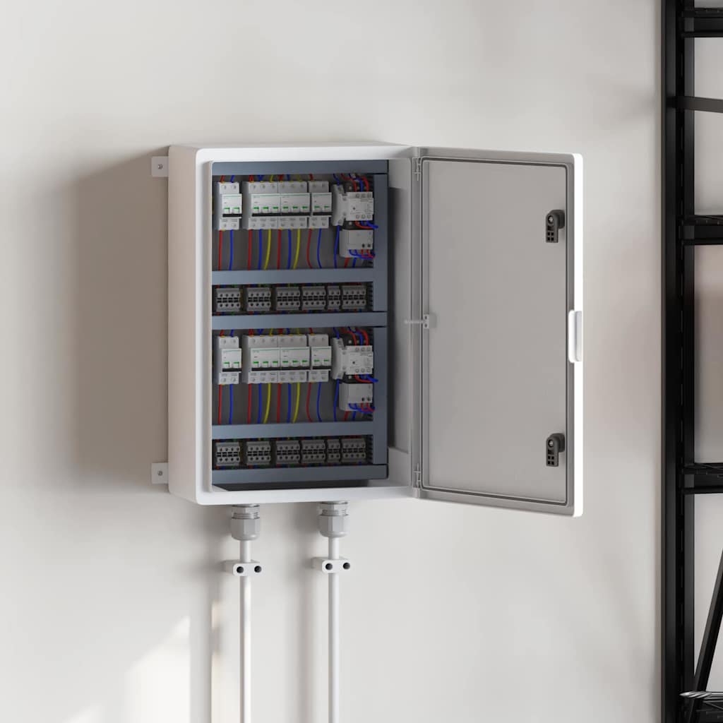 Armoire de rangement d'atelier en plastique ABS gris, 47 x 20 x 60 cm, intérieur et extérieur