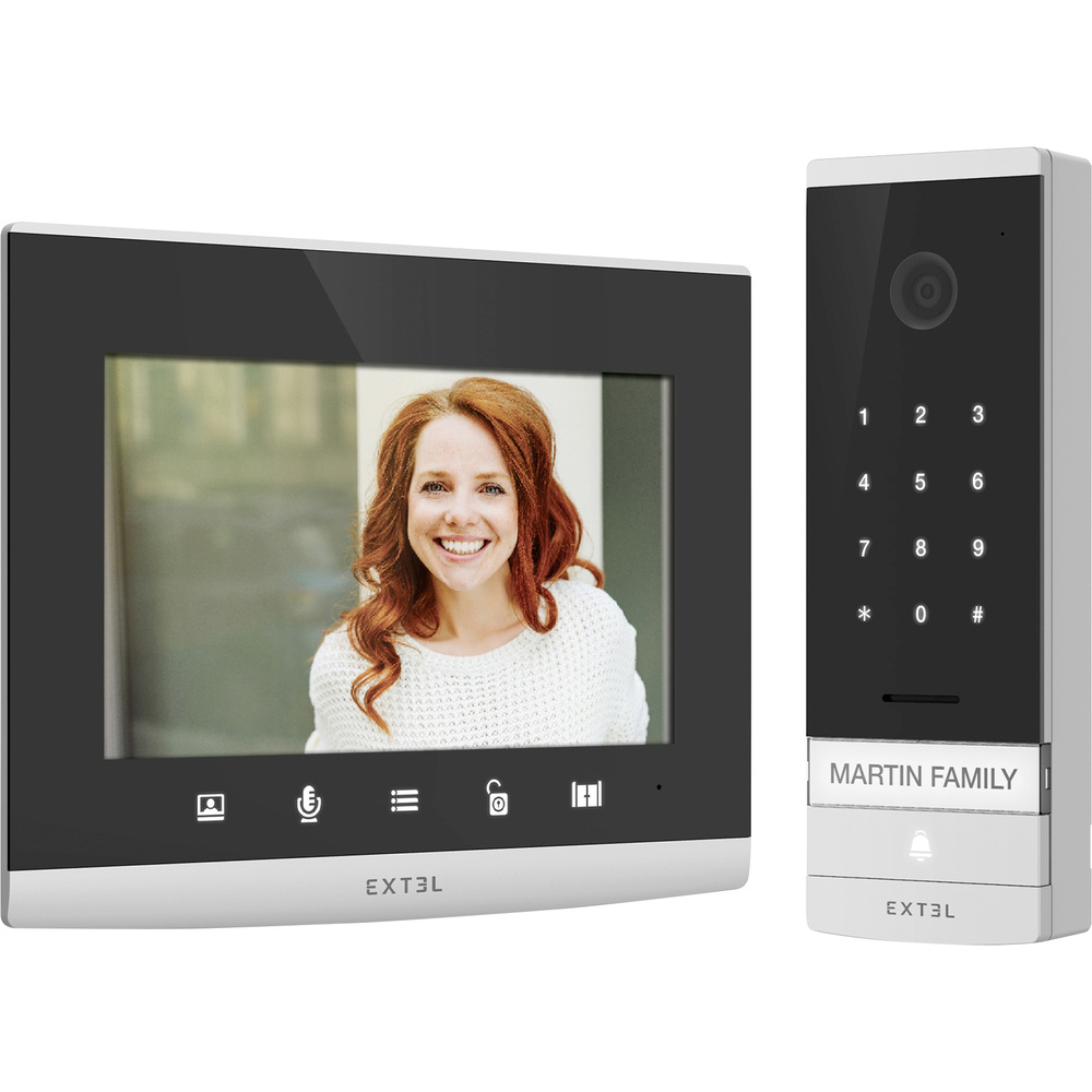Extel - Verdrahtetes 7-zoll-bildtelefon Mit Integrierter Codetastatur - Connect