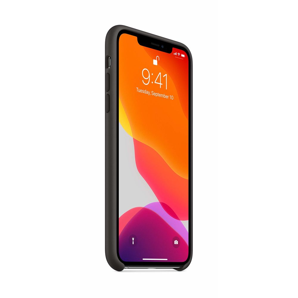 Original Apple iPhone 11 PRO MAX Silikon Schutz Hülle Case Black Schwarz NEU - Bild 5