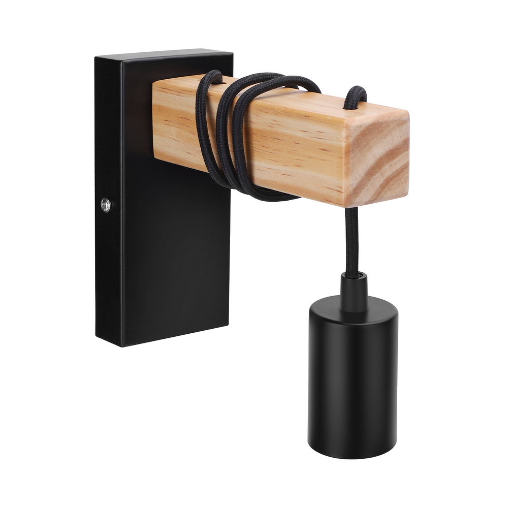 Applique Da Parete Bough Nero 1 X E27 Aigostar