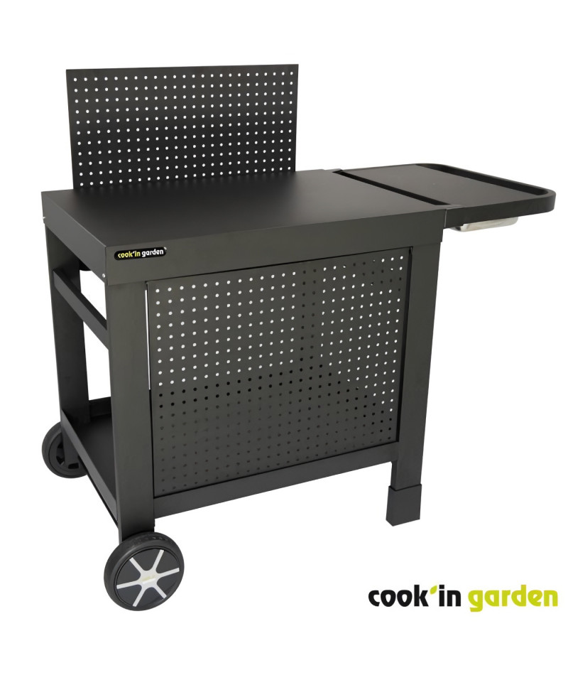 Desserte Cook'in Garden Reva 110 Premium - 100% Métal - Surface De