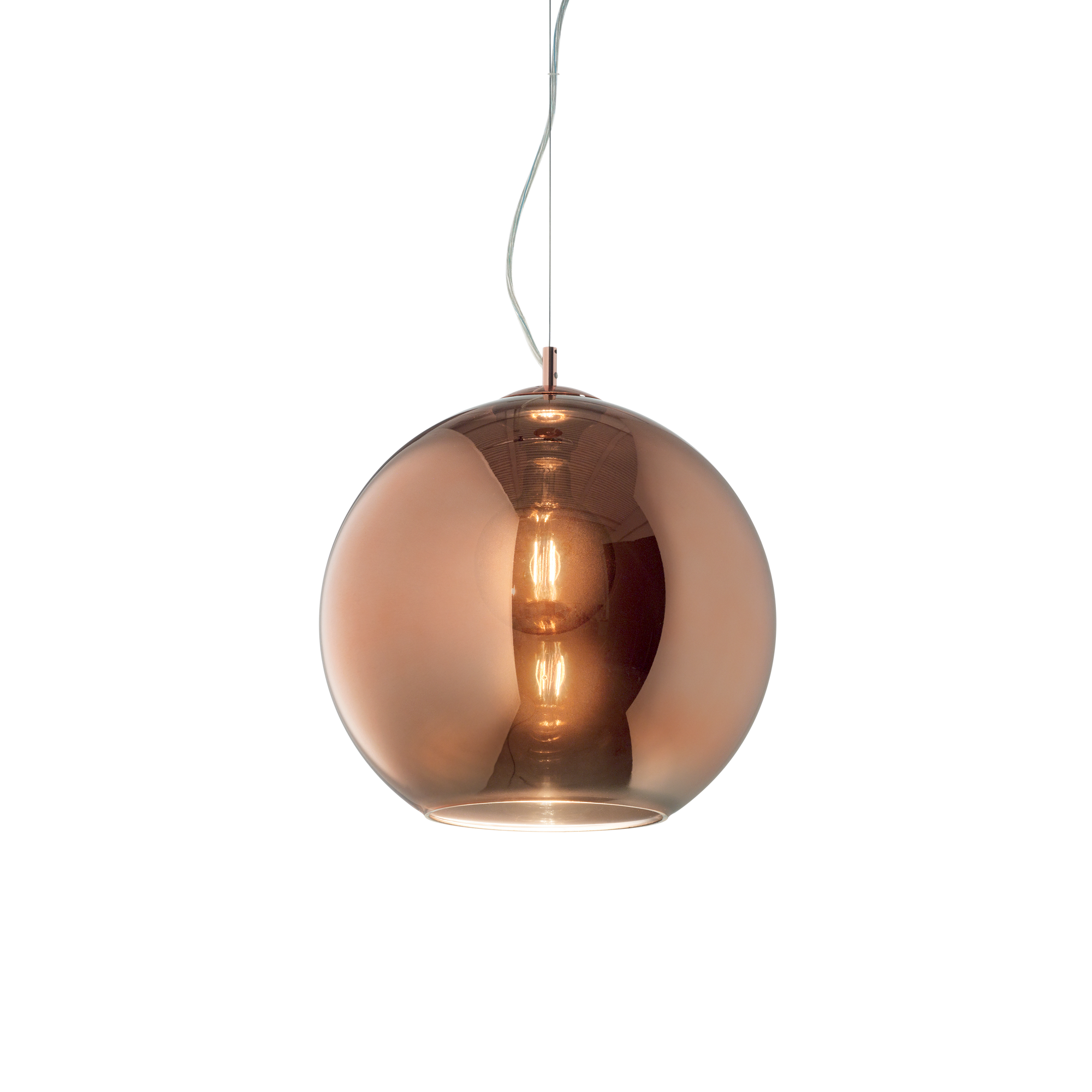Ideal Lux Nemo - 1 Light Medium Dome Deckenanhänger Kupfer, E27