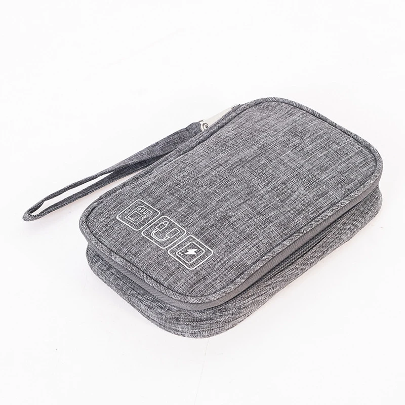Sac à outils gris petit format, ouverture large, étanche, 25 x 16 x 2 cm